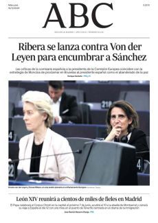 RIBERA SE LANZA CONTRA VON DER LEYEN PARA ENCUMBRAR A SÁNCHEZ