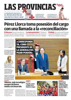 PÉREZ LLORCA TOMA POSESIÓN DEL CARGO CON UNA LLAMADA A LA «RECONCILIACIÓN»