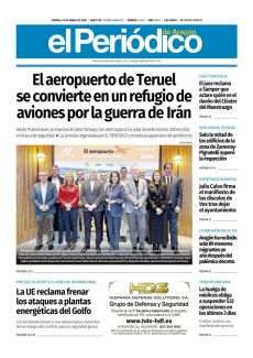 EL AEROPUERTO DE TERUEL SE CONVIERTE EN UN REFUGIO DE AVIONES POR LA GUERRA DE IRÁN