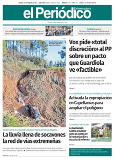 LA LLUVIA LLENA DE SOCAVONES LA RED DE VÍAS EXTREMEÑAS