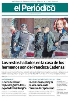 LOS RESTOS HALLADOS EN LA CASA DE LOS HERMANOS SON DE FRANCISCA CADENAS