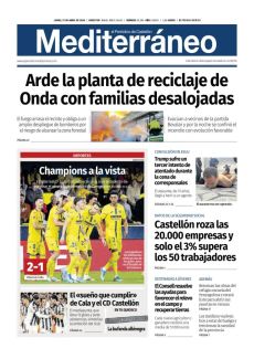 ARDE LA PLANTA DE RECICLAJE DE ONDA CON FAMILIAS DESALOJADAS