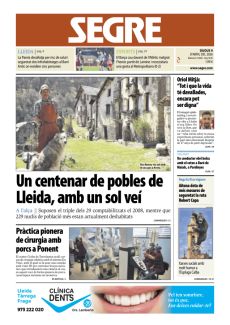 UN CENTENAR DE POBLES DE LLEIDA, AMB UN SOL VEÍ