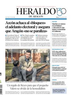 AZCÓN ACHACA AL «BLOQUEO» EL ADELANTO ELECTORAL Y ASEGURA QUE ARAGÓN «NO SE PARALIZA»