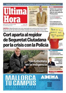 CORT APARTA AL REGIDOR DE SEGURETAT CIUTADANA POR LA CRISIS CON LA POLICÍA