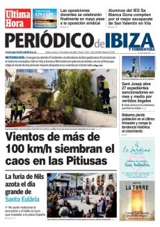 VIENTOS DE MÁS DE 100 KM/H SIEMBRAN EL CAOS EN LAS PITIUSAS